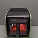 Gourmia Air Fryer 7 QT - Easy View Panorama Window & Interior Light, Guided Cooking with 12 One-Touch Presets, FryForce 360, Dishwasher Safe Accessories, Green