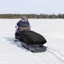 Sled Travel Cover for Trek 75, Ice Fishing Cover with Storage Bag Gear Protector Jet Sled Accessories for Outdoor Activities Hunting Camping Snow Water & Mud-Proof