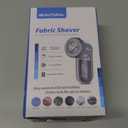 BEAUTURAL Fabric Shaver and Lint Remover, Sweater Defuzzer with 2-Speeds, 2 Replaceable Stainless Steel Blades, Battery Operated, Remove Clothes Fuzz, Lint Balls, Pills, Bobbles Gray