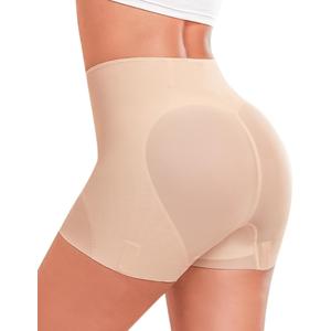 Nude Shorts Butt Lifting Panties for Women, Body Shaper Shorts Shapewear Tummy Control, Slip Shorts for Under Dresses, One Size