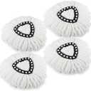 5 Pack Spin Mop Refill Replacement Head Compatible with Ocedar EasyWring Spinning Mop - Microfiber Mop Replace Heads