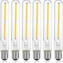 Light Bulb Replacement T6.5 E17 Dimmable Tubular Light Bulbs 4W, LED Appliance Bulb It is Suitable for Wall Lamps, Vintage Glass Lighting fixtures, Home Crystal Chandeliers, Decorative Lighting etc