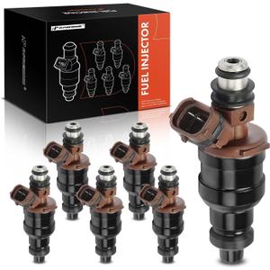 A-Premium Fuel Injectors Set of 6 Compatible with Toyota 4Runner 1989-1995, Pickup 1989-1995, T100 1993-1994, 3.0L, GAS, Replace# 2325065020, 2320965020