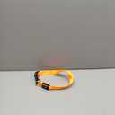 Super Bright LED Dog Collar - Fully Waterproof & Adjustable Glow Collar - USB-C Rechargeable for Night Walking, Safety - Flashing Lighted Collar for Dogs(Orange,M)