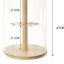 Rotating Display Case - 360° Clear Figure & Keychain Display Case with Dust Proof Cover,for 17/15cm Plush Dolls, Stackable Holder Display Shelf for Collectibles,NO Dolls (Rotate)