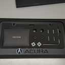 Honda Acura License Plate Frame - Matte Black Metal - 3D Letters - NEW JDM Style