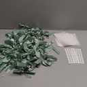 6 Pack 48 pcs Sage Green Satin Ribbon Bow with Pearl Garlands Perfect for Boho Weddings, Showers & Nature-Themed Events Gender Reveal Backdrops, Rustic Birthdays & Vow Renewals