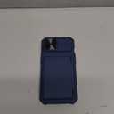 BXYJY for iPhone 15, iPhone 14, iPhone 13 Case Wallet, Built-in Card Holder(4-5 Cards), Slide Camera Cover, Military Grade & RFID Protection, Heavy Duty Women Men Phone Case for iPhone 15/14/13, Blue