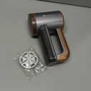 Rechargeable Fabric Shaver - Electric Lint Remover for Clothes & Couch - Adjustable 3-Speed, 6-Leaf Blade, LED Display, USB Charging - Depiller with Dual Protection (Nickel Gray/Copper)