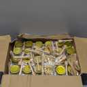 BIGIVACA 3 oz Hexagon Mini Glass Honey Jars with Wood Dippers,48 Pack Small Honey Jars with Gold Lids,Bee Pendants,Jutes,Bee Stickers,Perfect for Baby Shower,Wedding Favors,Party Favors