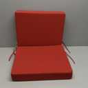 California Umbrella GCDC20B Dining Chair Cushion, 20" x 40", Red