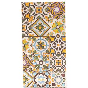 Kalendarz Paperblanks 2025 Porto Slim tygodniowy HOR: tydzie na dwch stronach, zamykany na gumk, Papier 100 GSM