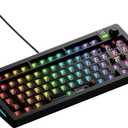 Glorious Gaming - GMMK 3 Barebones Custom Gaming Keyboard Kit with Knob, 75% Mechanical Keyboard, Modular Gasket System, Hotswappable MX, Sound Dampening Foam, Aluminum Switch Plate (Black)