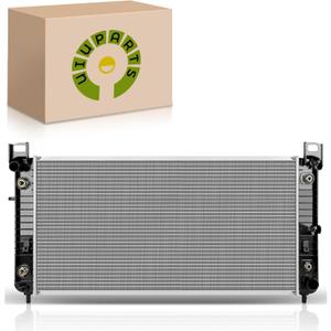 UIU 34Inch 2370 Engine Coolant Radiator with EOC Engine Oil Cooler Compatible with Chevy Chevrolet Silverado 1500 1999-2013, Silverado 2500 1999-2004& GMC Sierra 1500 2500 3500 Replace# 52486596