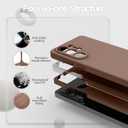 for Samsung Galaxy S26 Ultra Case, Liquid Silicone Cover with Camera Protection Anti-Scratch Soft Microfiber Lining Shockproof Protective Phone Case for S26 Ultra 6.9", Light Brown
