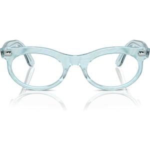 Ray-Ban Rx2242v Wayfarer Oval Photochromic Prescription Eyewear Frames (Photochromic Frame Waves Azure/Demo Lens)