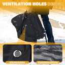 Orzbow Baby Car Seat Cover Winter - Waterproof Carseat Cover for Doona Car Seats and Strollers, Breathable Infant Carseat Canopy with Zipper Access, Rain and Wind Proof, Winter Baby Essentials, Black