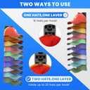 Baseball Cap Storage Rack Wall Mounted - 2-Pack - Holds 40 Caps, Space-Saving Storage and Display Rack - Strong Adhesive Wall Mount - No Drilling Required for Wall and Door Installation (Black)