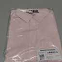 Amazon Essentials Men's Long-Sleeve Regular-fit Stretch Poplin Shirt (Medium, Pink)