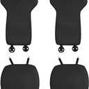 TOPABYTE Front Car Seat Covers for Tesla Model Y Model S Model X Model 3 2017-2025 Breathable Interior Seat Cushion Protector All Season Protection Breathable (Without Logo)