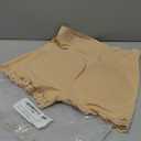 AOSBOEI Women Butt Lifter Panties Padded Shapewear Hip Enhancer Pads Shorts Seamless Underwear Tummy Control Boyshorts (Medium, Beige)