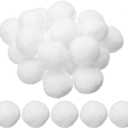 PATIKIL 2inch Pom Poms for Crafts, 20pcs Large Pompoms for Crafts Puff Balls Bulk High Elasticity Fuzzy Balls for Hats Christmas Art DIY, White