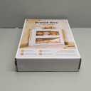 WOWLIVE Corner Bread Box for Kitchen Countertop, Large Double Layer Bread Storage Container for Homemade Bread, Black Bread Holder for Kitchen Counter, Under Cabinet Organizer (White, Medium)