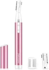 Nose Hair Trimmer for Women & Men, 3-in-1 Facial Hair Remover for Peach Fuzz, Eyebrow Trimmer, Shaper & Shaver, Ear & Face Grooming Kit, USB-C Rechargeable, Painless, Dry Use, Compact & Travel-Ready Pink