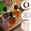 Patelai 32 Pcs 50 ml Small Glass Bottles with Caps Bulk 1.7 oz Mini Clear Flask Liquor Bottles Empty Alcohol Shot Bottling DIY Wedding Gift for Syrup Potion Juice Wellness Vodka Beverages Whiskey Oil