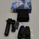 Binoculars 25x30 for Adults with Universal Phone Adapter, Tripod and Tripod Adapter,Large Eyepiece Easy Focus Compact and Waterproof Binoculars for Bird Watching,Hiking and Travel