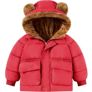 BFUSTYLE Baby Coat 6-12M Winter Clothes Toddler Boy Girl Jacket Infant Fleece Outerwear With Hood