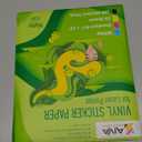 Printable Vinyl Sticker Paper for Laser Printer - Matte White - 15 Self-Adhesive Sheets - Waterproof Decal Paper - Standard Letter Size 8.5"x11"