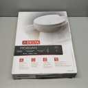Delta Faucet Morgan Elongated Slow-Close White Toilet Seat with Non-Slip Seat Bumpers, White 811903-WH