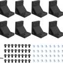 8Pcs 2040 Corner Brackets Set with 32Pcs M5 T Slot Nuts, 32Pcs M5x12mm Hex Socket Cap Screw and 1Pcs M3 Wrench for 2040 Series Aluminum Extrusion Profile