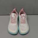 Women's Orthopedic Diabetic Wide Sneakers: Lightweight Standing Plantar Fasciitis Supportive Flat Feet Shoes, Breathable Massage Foot Pain Relief Mesh Comfy Sneakers Pink White Size 11