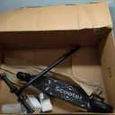 Electric Scooter for Kids, 150W Motor, Simple One-Button Control, 2 Safe Speeds (6/10 MPH), Colorful Lights, Magnetic Charging, Dual Brake System, Ideal Presents for Boys & Girls, Black 