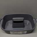 Multi-Purpose Plastic Cleaning Caddy with Handle, Shower Caddy Organizer/Storage Basket/Totes Portable for Bathroom Supplies, Cleaning Products, Under Sink Tool, Housekeepers (Grey) (1 Pack)