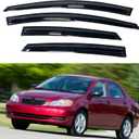 IG Window Visors Fit for 2003-2008 Toyota Corolla, Out-Channel Rain Guards Vent Wind Deflectors 4PC, Car Accessories for 03-08 Corolla