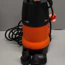 Sump Pump, Prostormer 1HP 3700GPH Submersible Clean/Dirty Water Pump with Automatic Float Switch for Pool, Pond,Garden, Flooded Cellar, Aquarium and Irrigation (Orange)