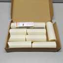 kakoya Flickering Flameless Candles, Battery Operated Acrylic LED Pillar Candles with Remote Control and Timer,Set of 9 (Ivory)