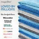 MagicFiber Microfiber Cleaning Cloth - Higher Quality, Larger Size - Micro Fiber Cloth for Cleaning Rags, Dust Cloths, Kitchen Dish Towels (12 Pack, 13”x11”)