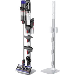 Vacuum Stand Compatible for Dyson V15 V12 V11 V10 V8 V7 V6, Bracket Made of Aviation Aluminum Alloy Material Compatible with All Handheld Cordless Vacuum Cleaners, with A Hidden Power Cord Design