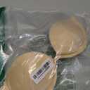 JOATEAY Women's Strapless Backless Bra Plunge Push Up Underwire Adhesive Halter Bra with Clear Strap(Nude, B)