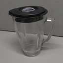 Replacement Parts Glass Jar with lid, Compatible with Oster Pro 1200 Blender