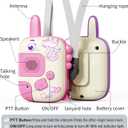 Walkie Talkies Toys for Girls:Unicorn Toys 2 Pack Birthday Gifts for 3 4 5-7 8 Year Old Girls Toy for 4 5 6 7 8-10 Year Old Camping Outdoor Games,Christmas Stocking Stuffers for Girls Kids