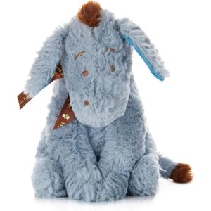 Disney Baby Classic Winnie the Pooh and Friends Stuffed Animal, Eeyore 9 Inches, 1 Count (Pack of 1), Gray, Brown, Blue