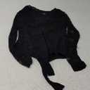 Saslax Women's Lace Bodysuit Sexy Deep V Neck Long Sleeve Body Suits Thong Slim Fit Double Lined Y2K Going Out Tops (Large, Black)