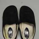 SM New York Women's Suede Clogs with Fuzzy Lining Slip‑On Closed Toe Winter Flat Mules Indoor Outdoor Slippers, 8