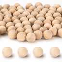 1/2 inch Wooden Balls, 300PCS Unfinished Round Wood Balls, 12mm Small Natural Wooden Balls for Crafts and DIY Decorative Projects