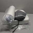 Chair Cushions for Dining Chairs, 2" Thick Seat Cushions for Kitchen Chairs, D-Shaped Chair Pads with Washable Cover, Ties and Non Slip Backing, 17'' x 16'', Set of 4, Dark Grey